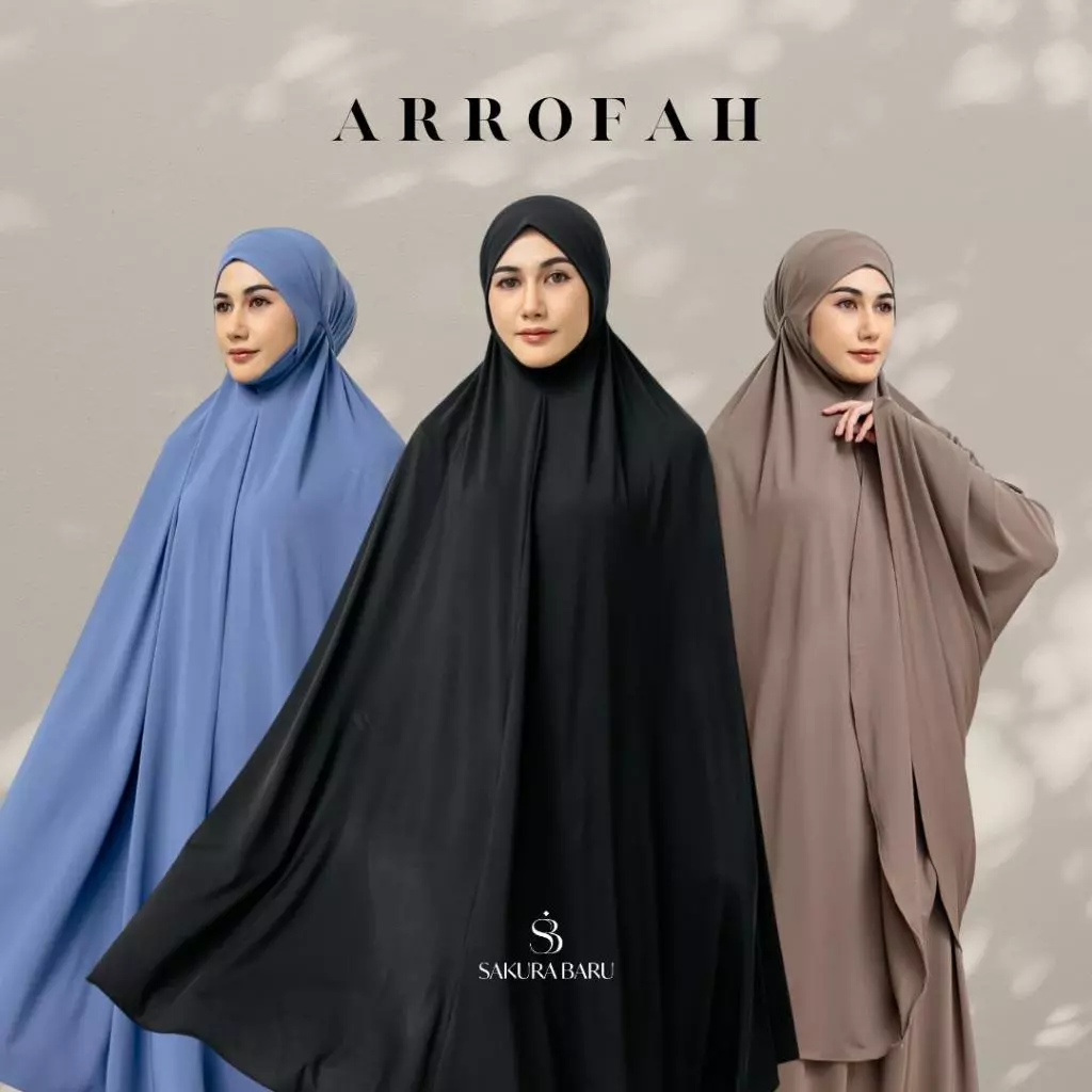 Mukena Arrofah Menutup Dagu Ukuran Jumbo