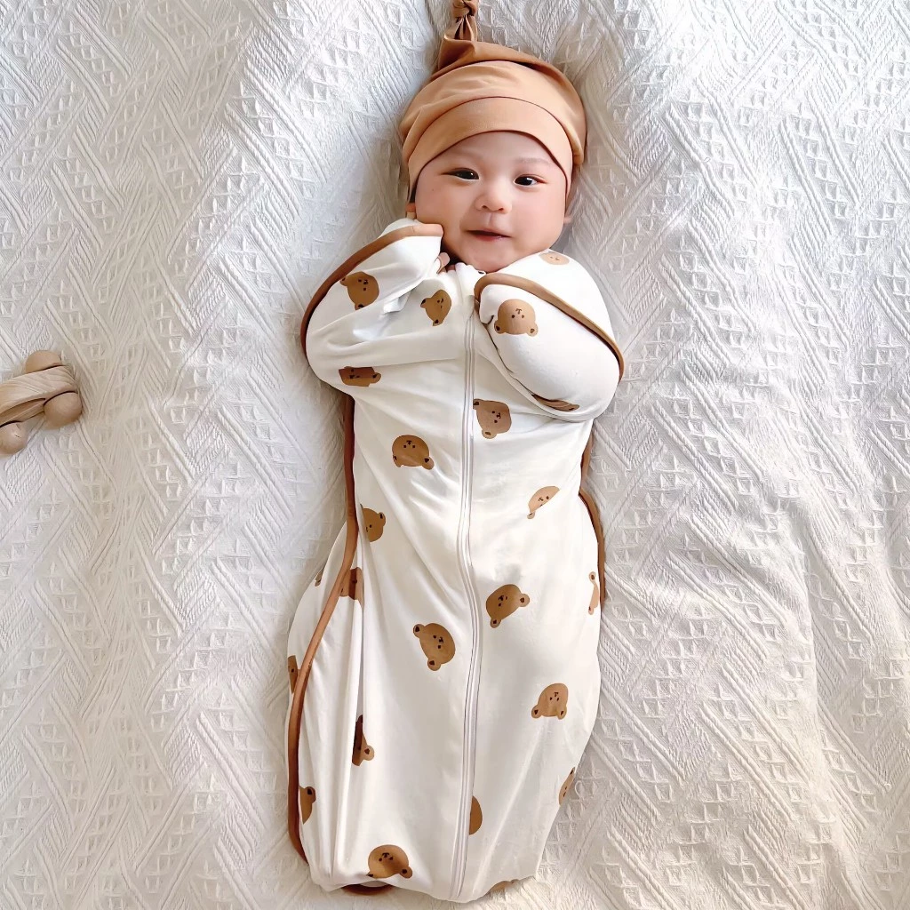 ULTRA Bedong Instant Motif Bear/ Sleeping Bag Bayi Korean/ Sleepsack Baby Blanket