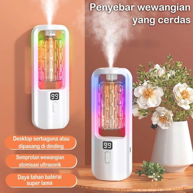 Humidifier Diffuser Aromaterapi 5 Mode Pengharum Ruangan Lampu Air Purifier Aesthetic LED