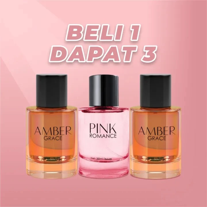 Beli 1 Dapat 3 Ballerina Perfume - Parfum Wanita Aroma Pink Romance - amber Grace - Garden Of Mirror