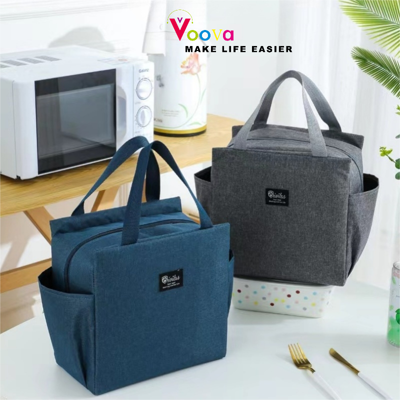 VOOVA Tas Bekal Tahan Panas/ Tas Bekal Makanan Jumbo / Tas Bekal Jumbo Anti Air Makanan