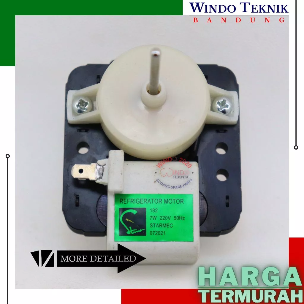 MOTOR FAN KULKAS 182 / DINAMO KIPAS KULKAS MULTI UNIVERSAL 182 / KIPAS KULKAS 2 PINTU SM 182  SANYO MITSUBISHI SHOWCASE 220V