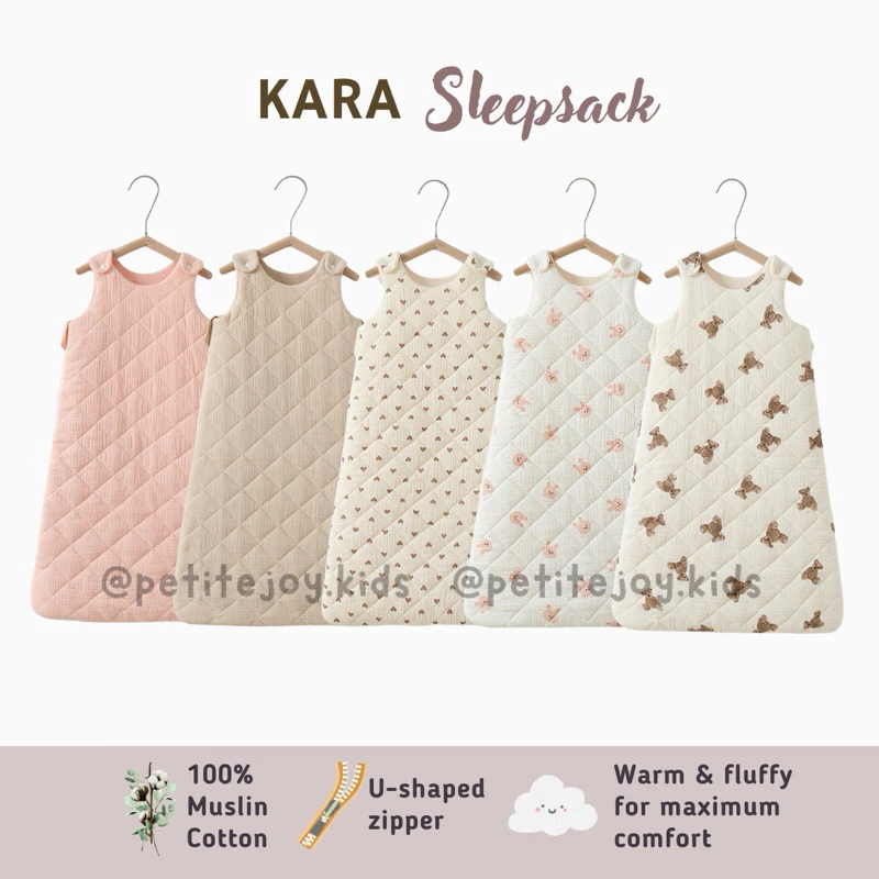KARA Sleepsack - 100% Muslin Cotton Kantung Tidur Bayi Tebal - S20