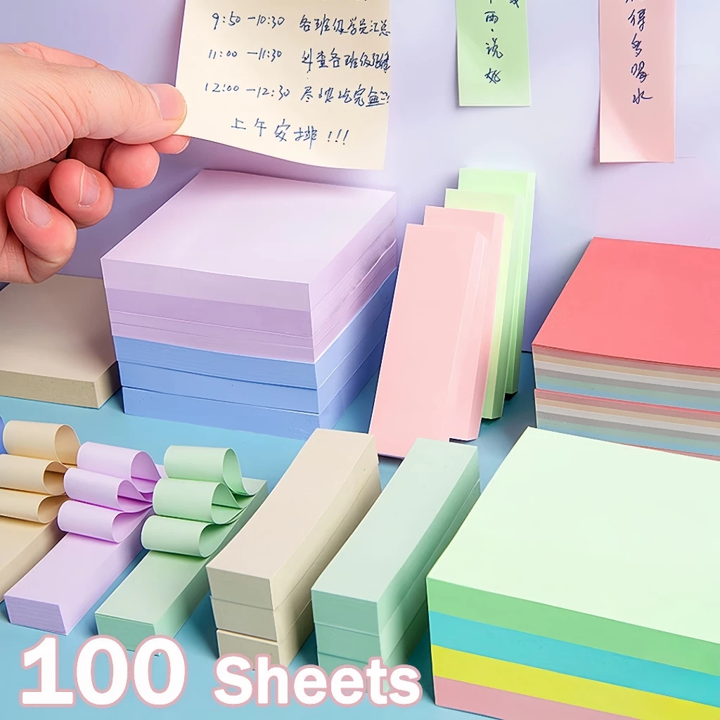 100pcs Sticky Note Polos / Sticky Notes Penanda Halaman / Stick Note / Kertas Memo