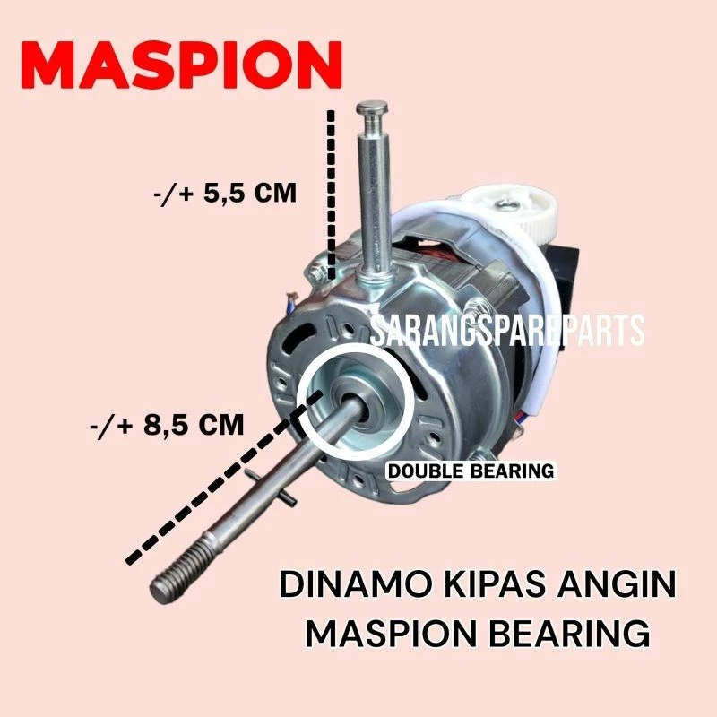 DINAMO KIPAS ANGIN MASPION BEARING 16 INCH / MOTOR KIPAS ANGIN MASPION BEARING