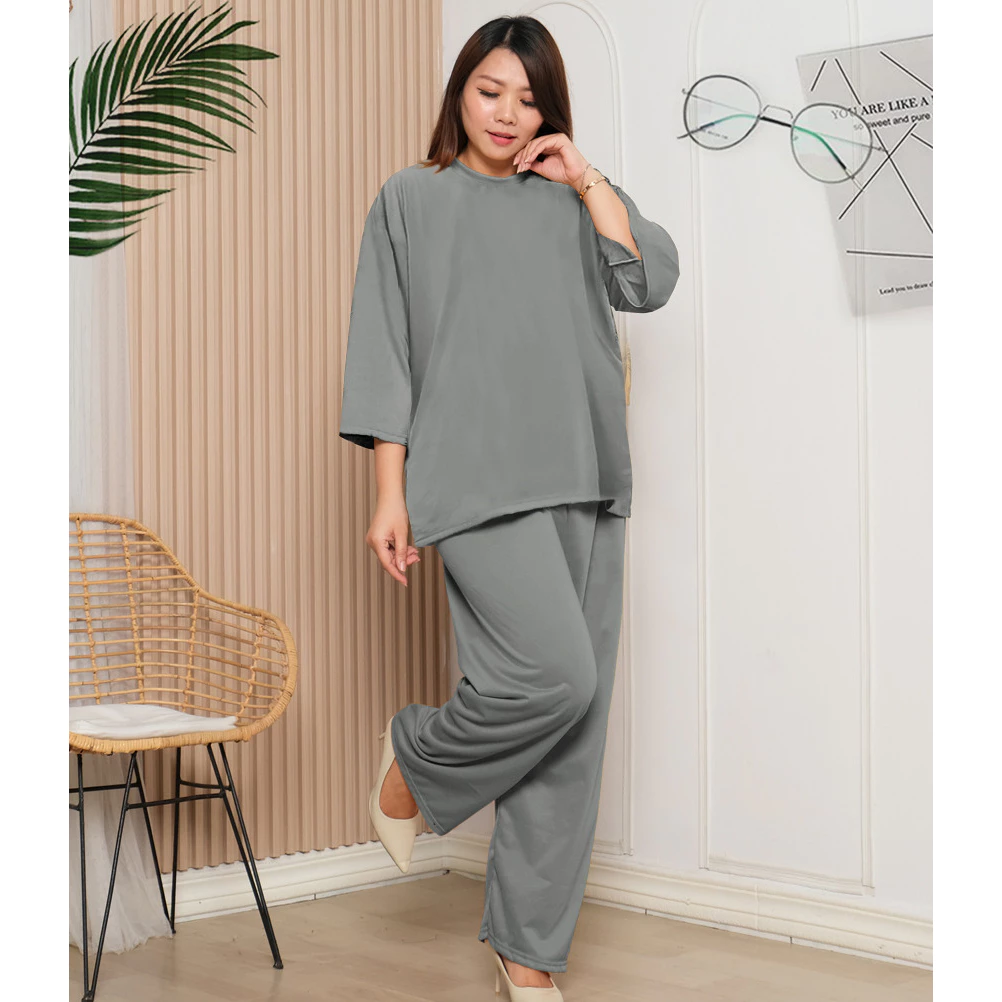 RILLO - Setelan Polos Basic Jumbo Kulot Ld 140