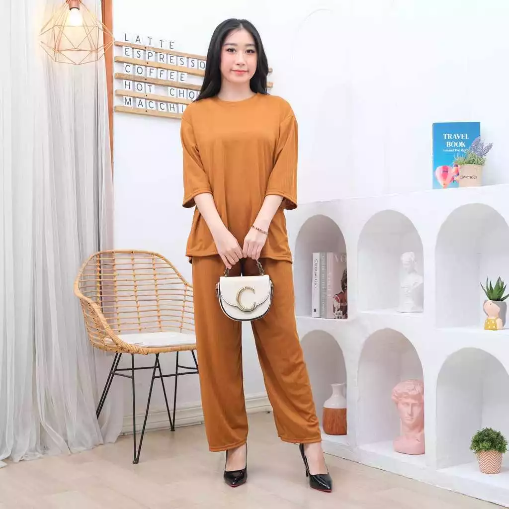 RILLO - One Set Knit Wanita Dewasa Basic