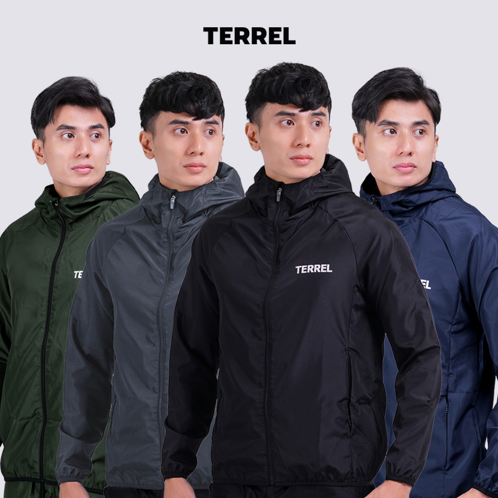 Terrel Sportswear - Basic Windbreaker Jacket Running Unisex | Jaket Olahraga Lightweight