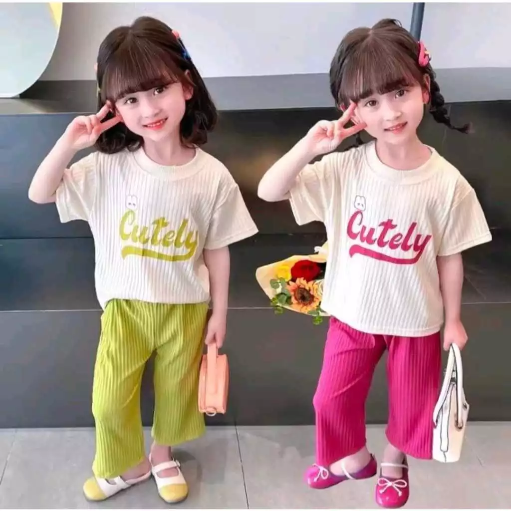RILLO - Setelan Anak Perempuan Cutely Usia 1-5 Tahun