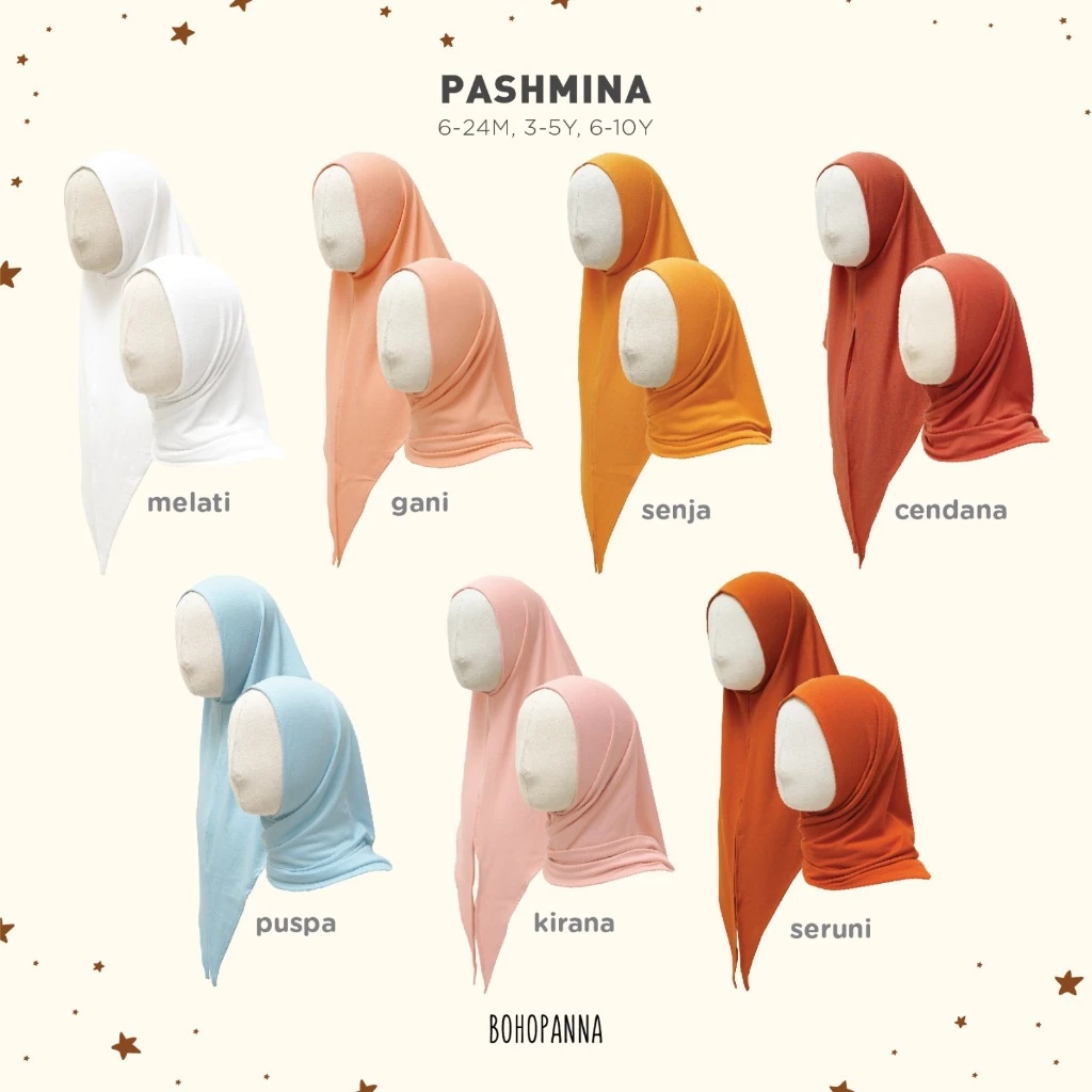 BOHOPANNA - PASHMINA - Hijab Anak