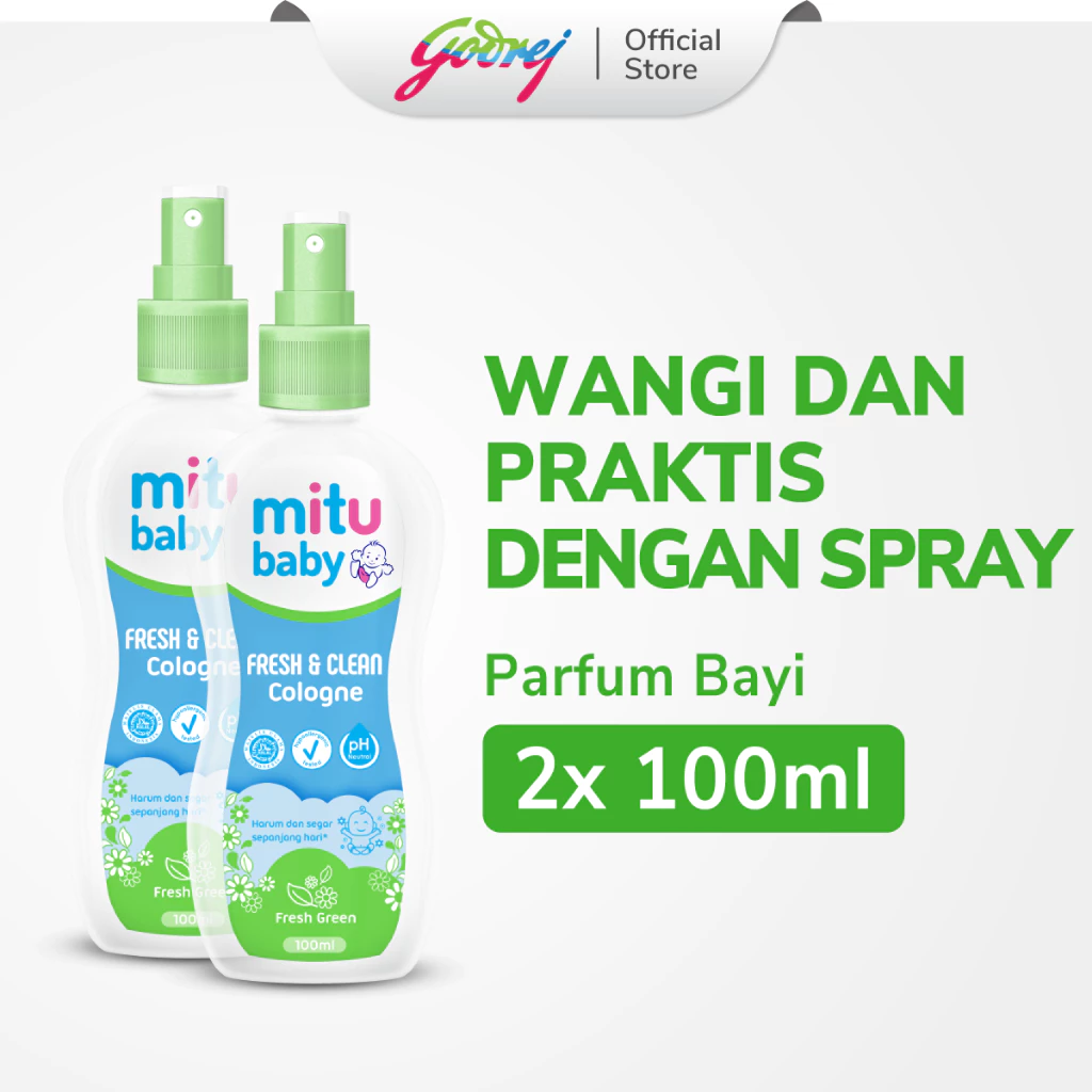 Mitu Baby Cologne 2 X 100 Ml Sweet Green