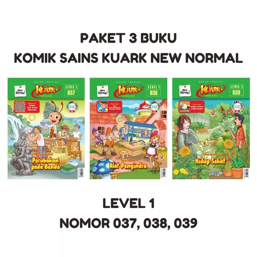 KUARK - Paket 3 Buku Nomor 037 sd. 039 New Normal semua level - Materi OSK 2024 Bagian 3
