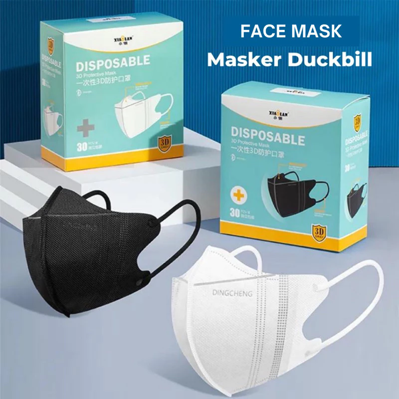 Masker Duckbill Isi 50pcs 3Ply Facemask Earloop Disposable