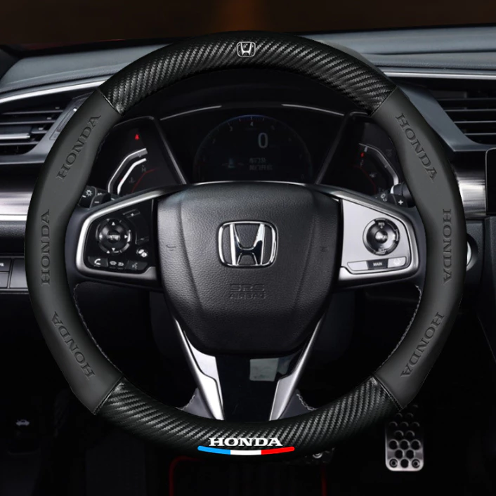 Sarung Stir Mobil 3D Embossed Kulit Domba