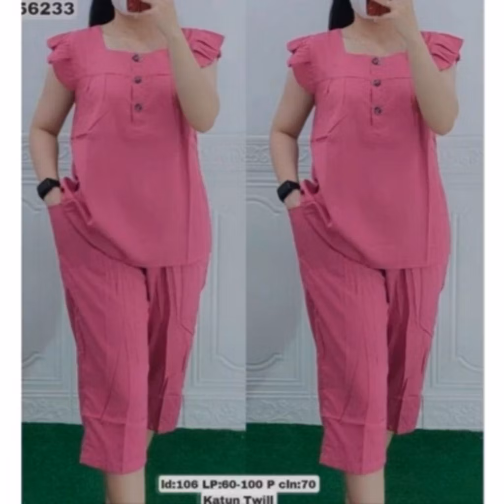 Setelan Bangkok Wanita Set Busui jumbo7/8 Termurah//oneset bangkok7/8 wanita kekinian korean stylee