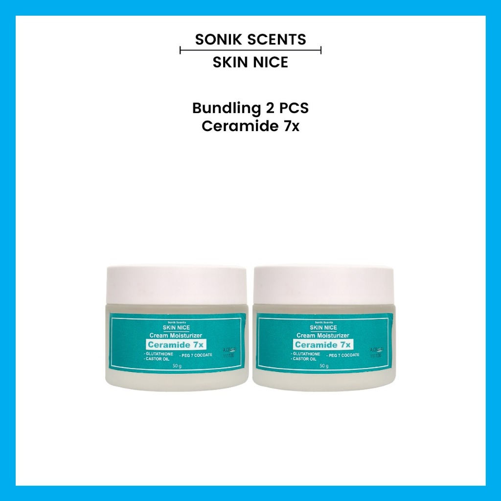 SONIK SCENTS PAKET BUNDLING 2 PCS SKIN NICE 7x Ceramide Moisturizer Gel -50g/30g
