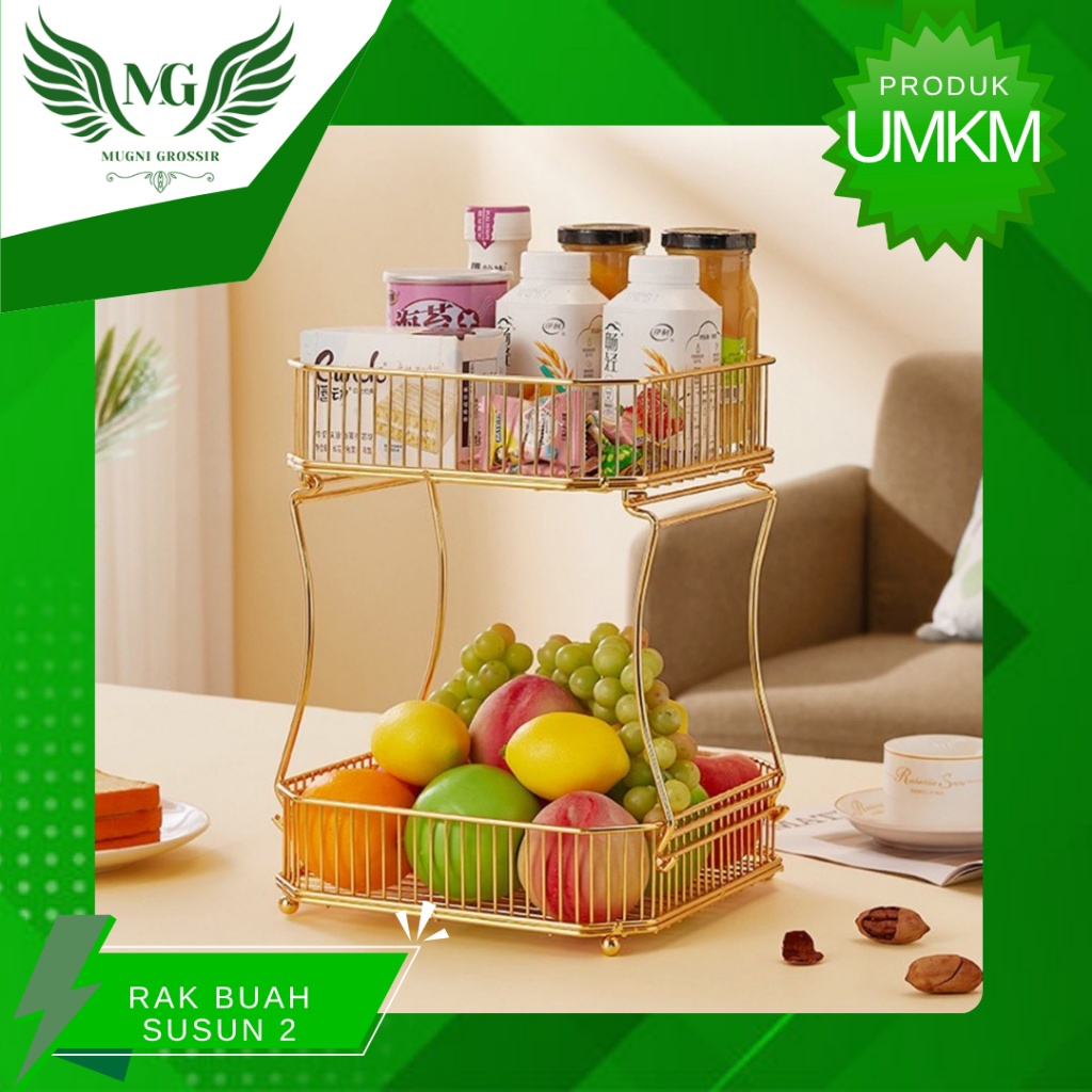 Keranjang Buah Serba Guna 2 Tingkat / Tray Buah/Tempat Buah/Wadah Buah/Tray Buah MURAH