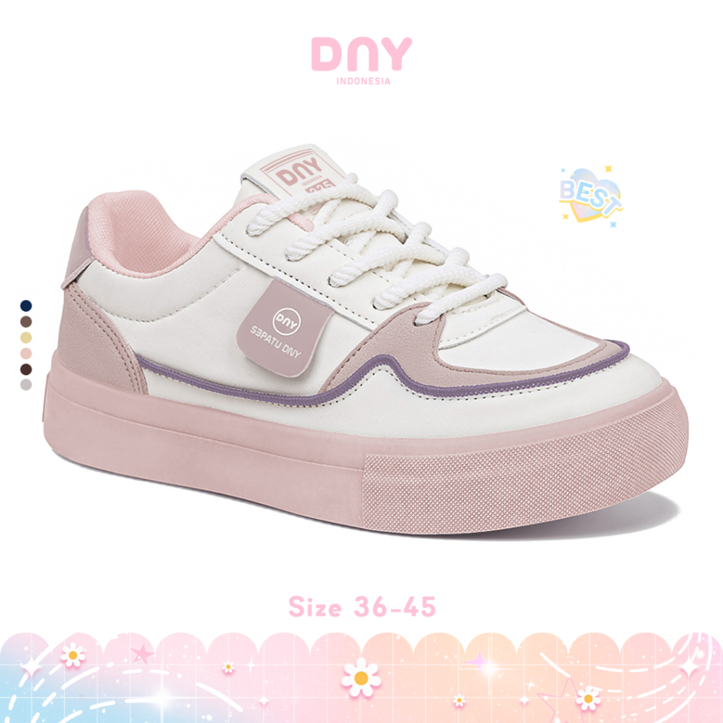 Sepatu DNY Sepatu Sneakers Wanita Spatu Cewek Terbaru Spatu Import Perempuan Trendy