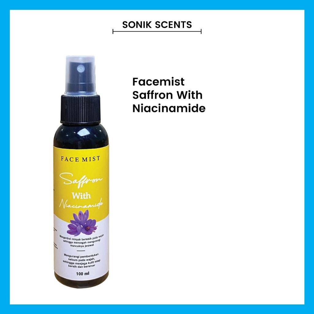 SONIK SCENTS - Face Mist Saffron with Niacinamide 100ml - Saffron Face Mist