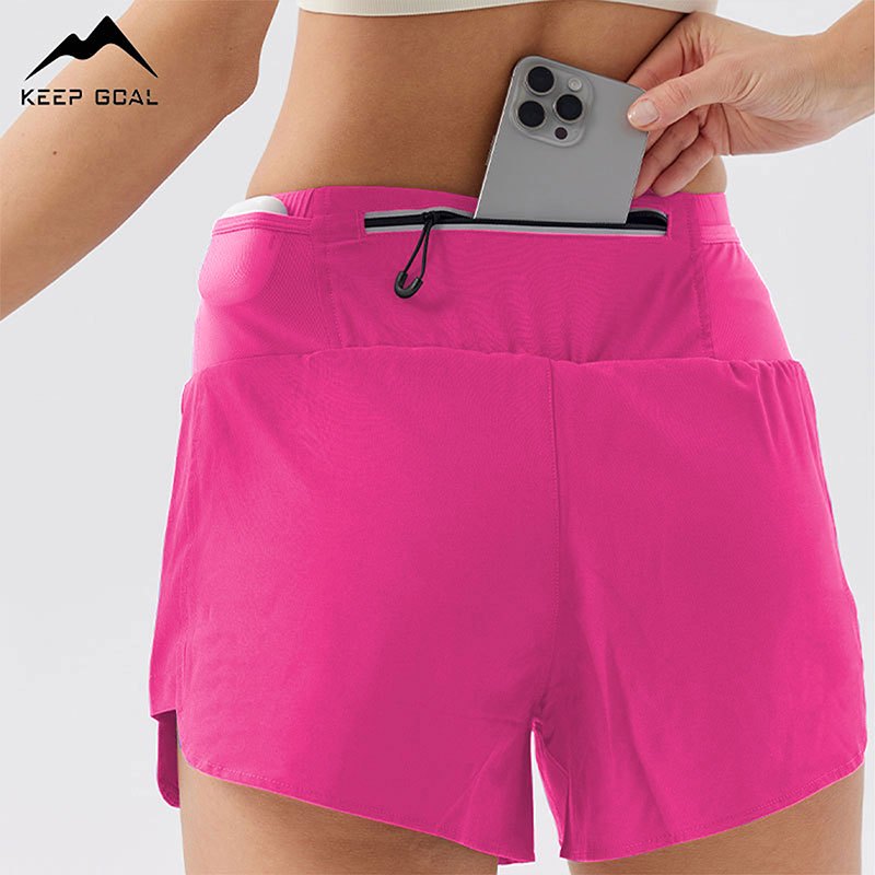 KEEP GOAL celana pendek olahraga wanita gym sport premium highwaist