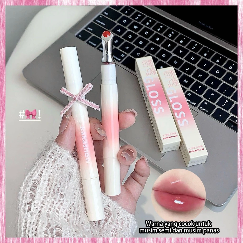 Kakashow Korean Mirror Lip Gloss Glassy Transparan