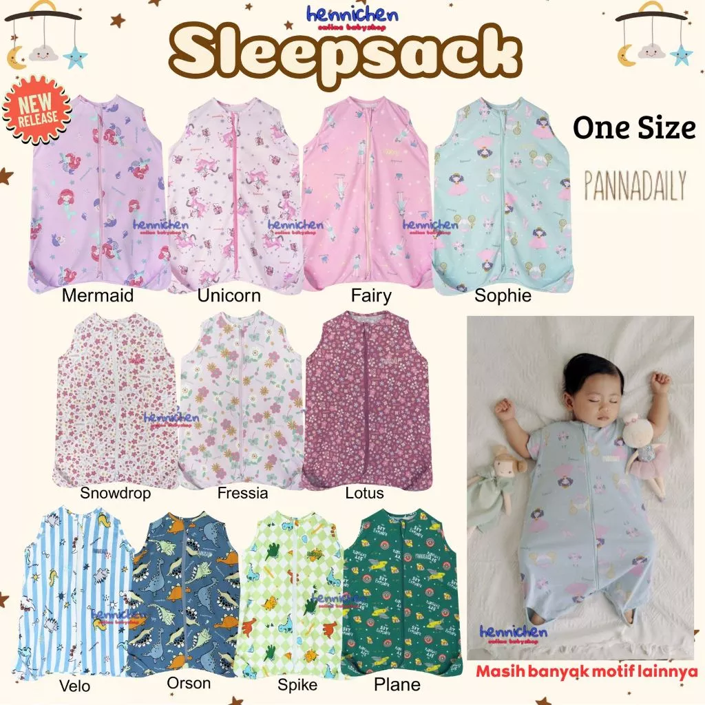 Pannadaily Sleep Sack 0-6 Bulan Bedong Selimut Kantong Tidur Bayi Swaddle American Style / Sleepsack Bohopanna