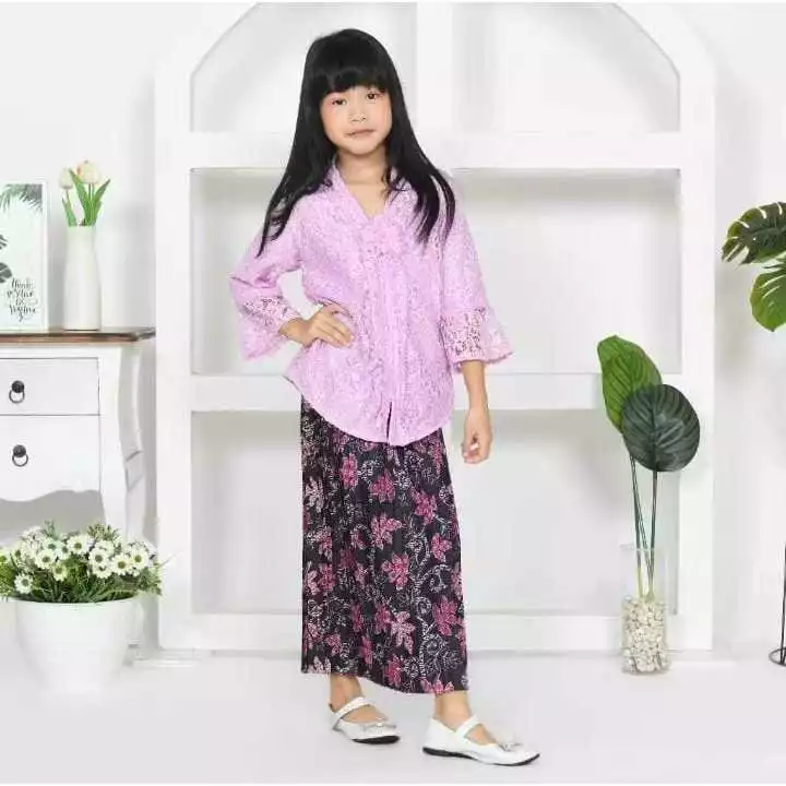 Set Kebaya Encim Kartini / Rok Batik Anak / Setelan Kebaya Adat Kids / Baju Anak