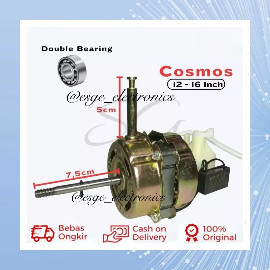 DINAMO KIPAS ANGIN Cosmos DOUBLE BEARING DINAMO MULTI UNIVERSAL DOUBLE BALLBEARING