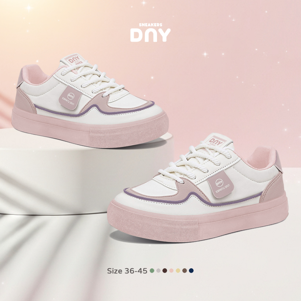 SEPATU DNY Sepatu Sneakers Wanita Olahraga Ootd Casual DNY335