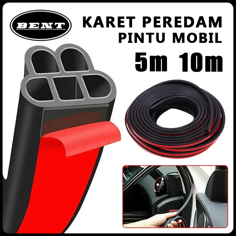 (COD) 5M Karet Peredam Pintu Mobil List Pelindung Pintu Universal