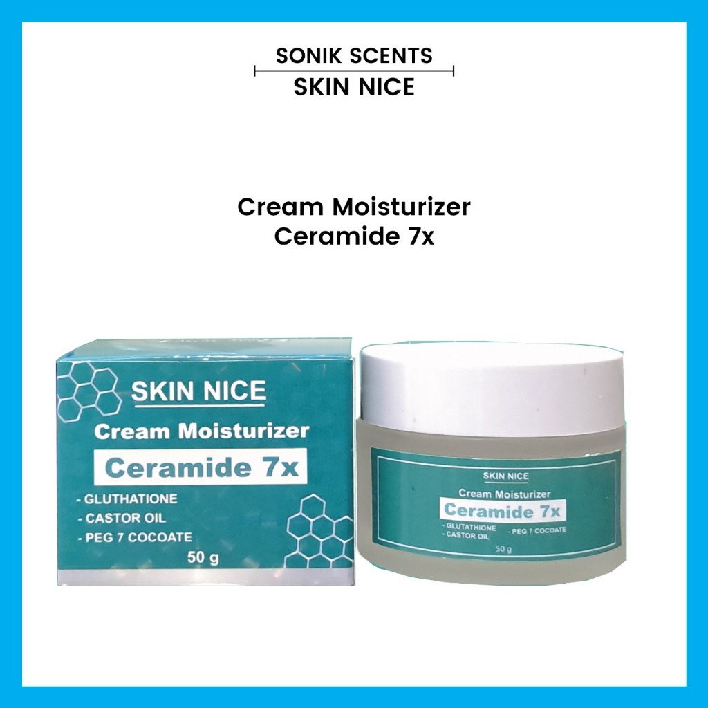Sonik Scents SKIN NICE 7x Ceramide Moisturizer Gel 50g/30g Krim Pencerah untuk Kulit