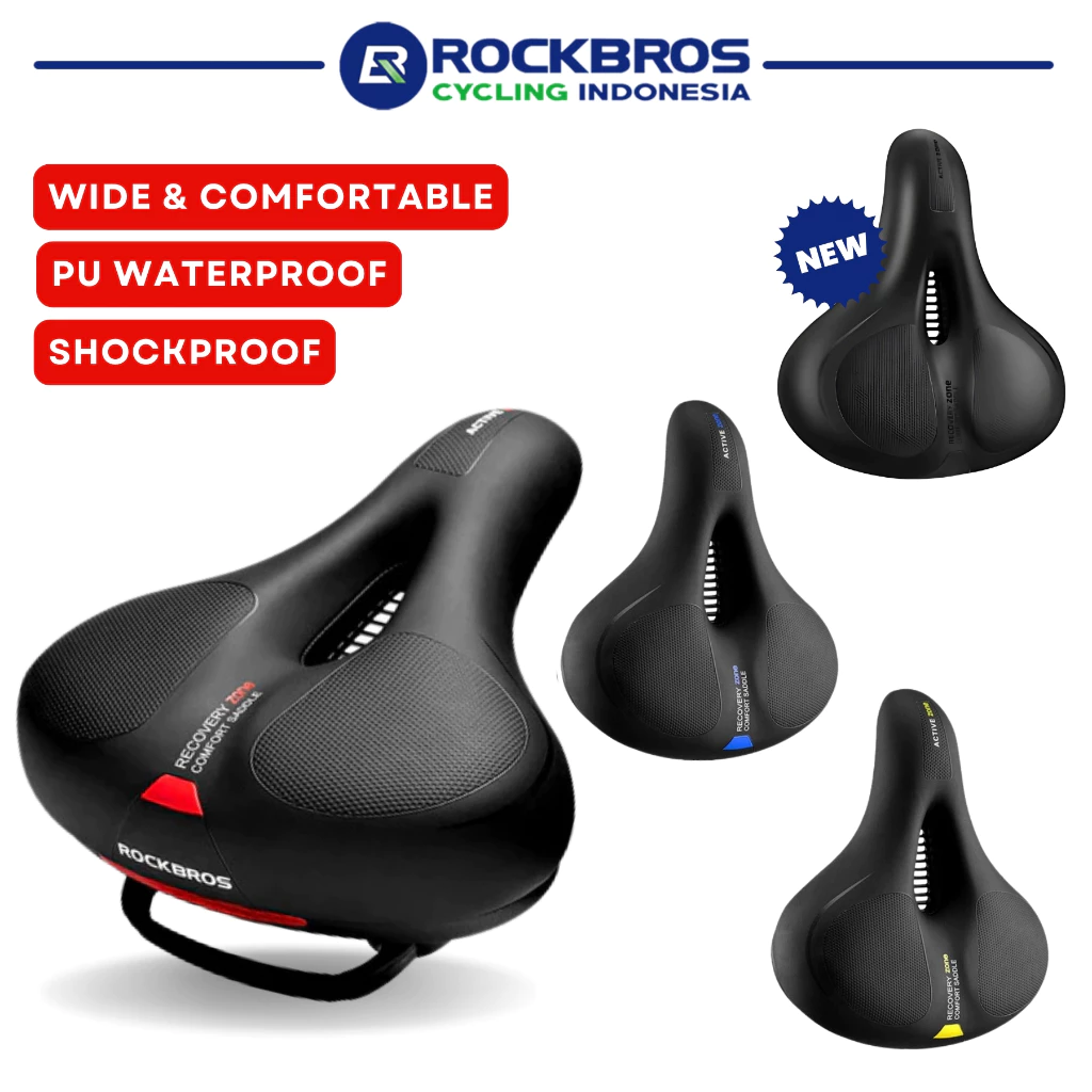 ROCKBROS Sadel Sepeda Empuk Breathable Anti Selip Cocok MTB Road Sepeda Lipat AQ-6090 RCI