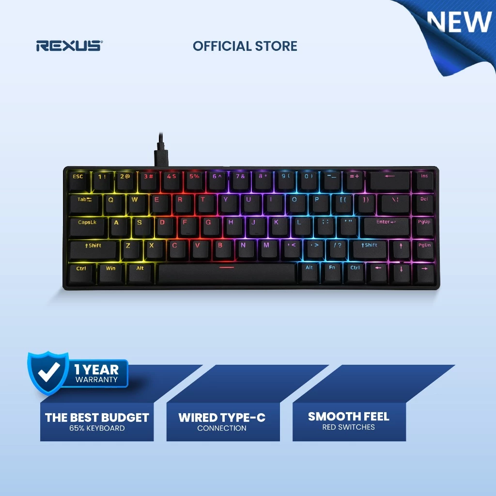 HARGA [Exclusive Shopee] Rexus SH600 Keyboard Gaming Mechanical