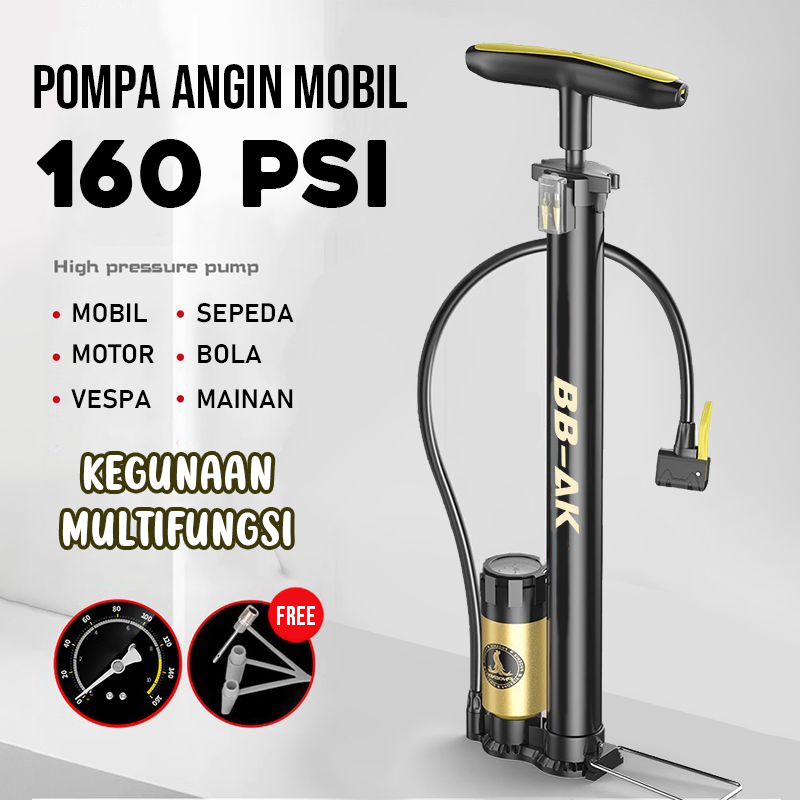 BBAK Pompa Angin Mobil Motor High-Pressure 160 PSI Multifungsi | Pompa Angin Bola Ban