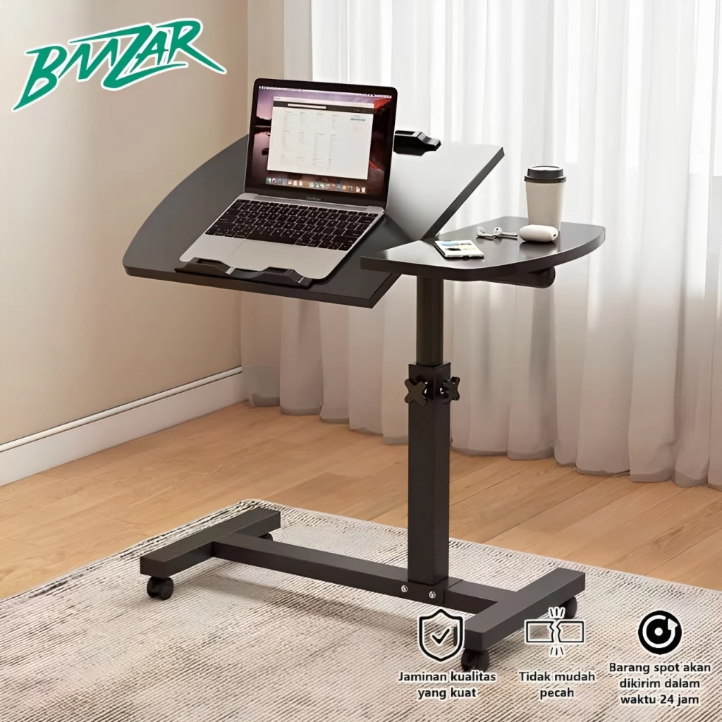 BMZAR Meja Laptop Adjustable Meja Kerja Portable Meja Laptop Lesehan Meja Komputer Meja Adjustable