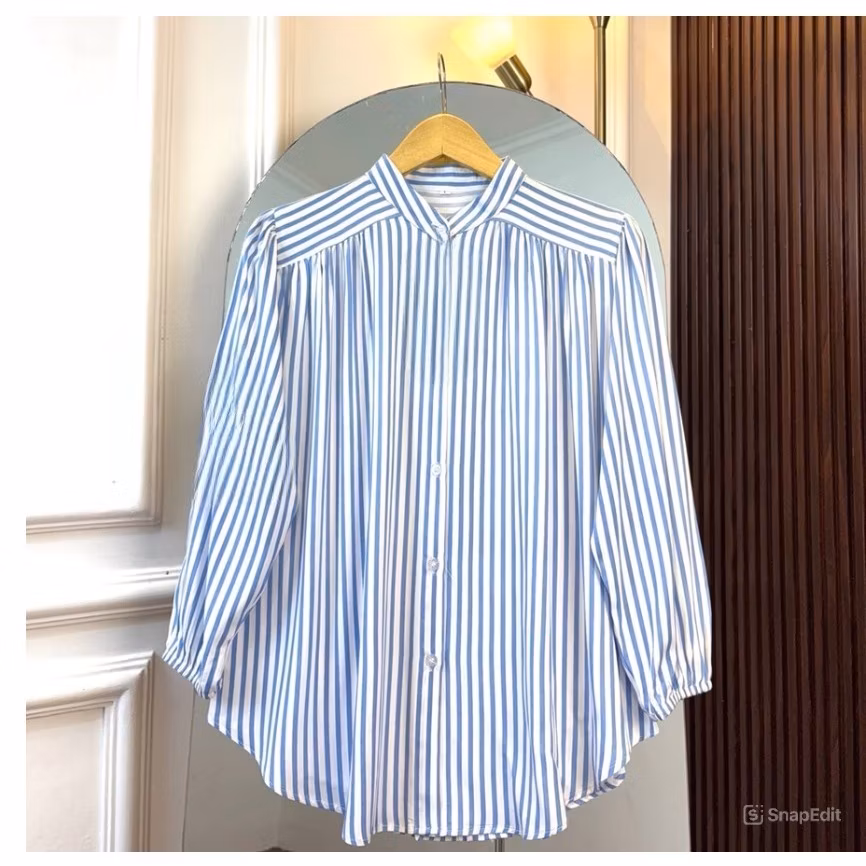 AZURA KEMEJA SALUR WANITA RAYON PREMIUM ATASAN KOREAN LOOK BUSUI FRENDLY TERBARU