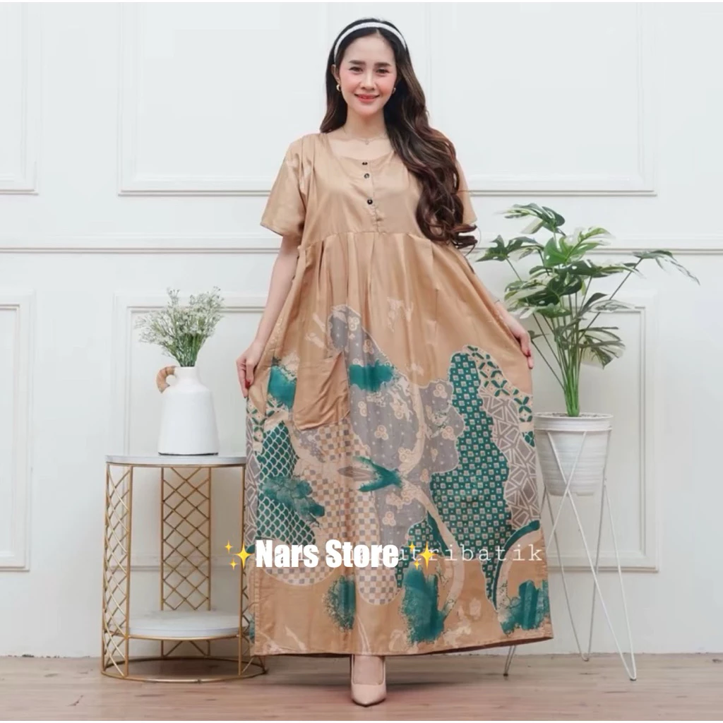 Daster Aurel Chibi Kekinian || Daster Rayon Premium Ori || Daster Wanita Busui Kancing Depan
