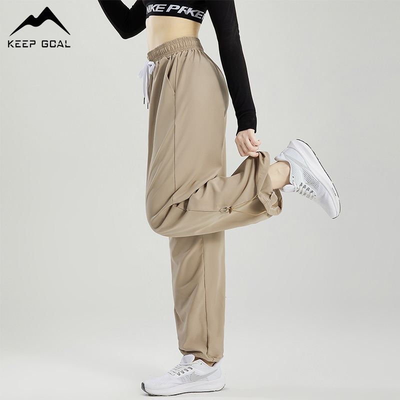 KEEP GOAL celana sport wanita jumbo panjang premium highwaist
