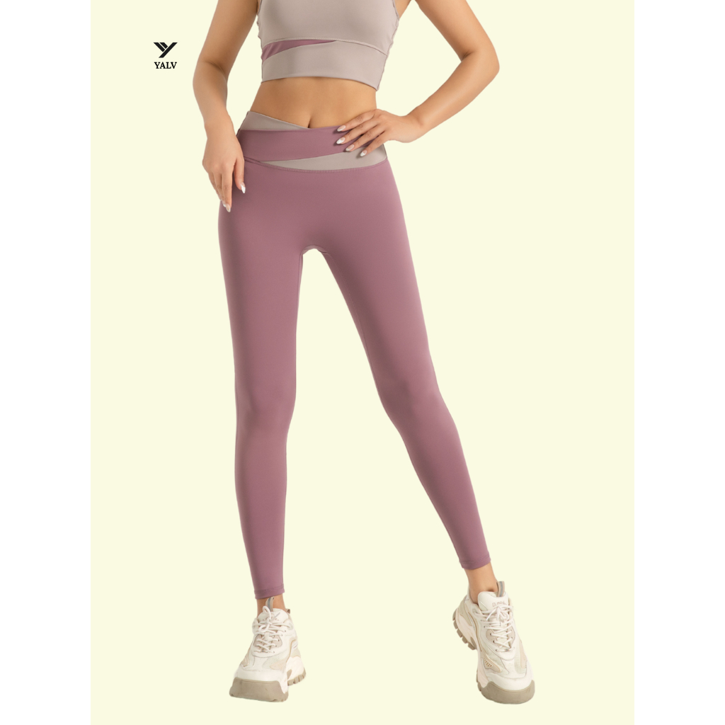 Yalv Tera Legging Celana Olahraga Wanita Hijab Sport High Waist Polos Yoga pants Sport