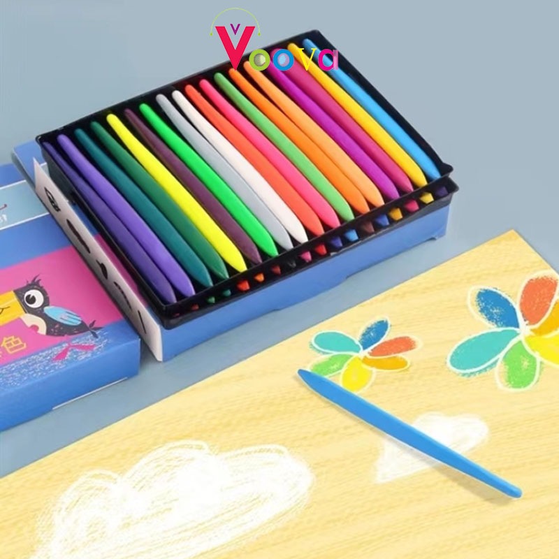 VOOVA Crayon Mewarnai / Crayon Anti Air Anti Kotor di Tangan / Pensil Warna