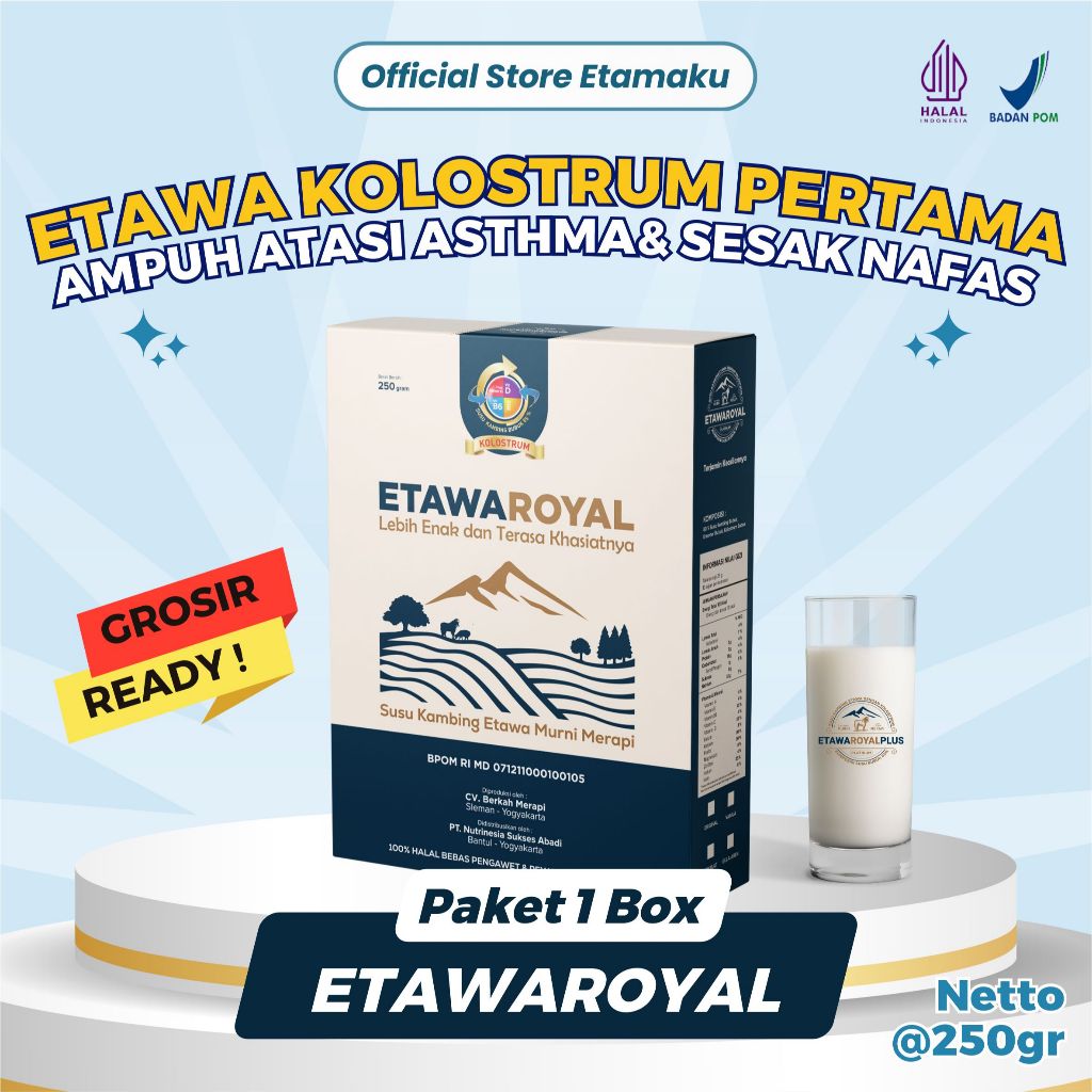 ETAWAROYAL PLATINUM KOLOSTRUM Perubahan merk Etawaplsu Platinum / SUSU KAMBING ETAWA