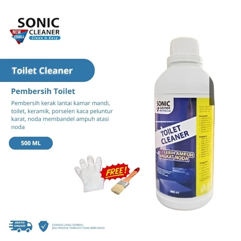 SONIC CLEANER Pembersih Noda Keramik 500ml Toilet Kloset Bowel Peralatan Dapur Rumah Tangga Antibakerial