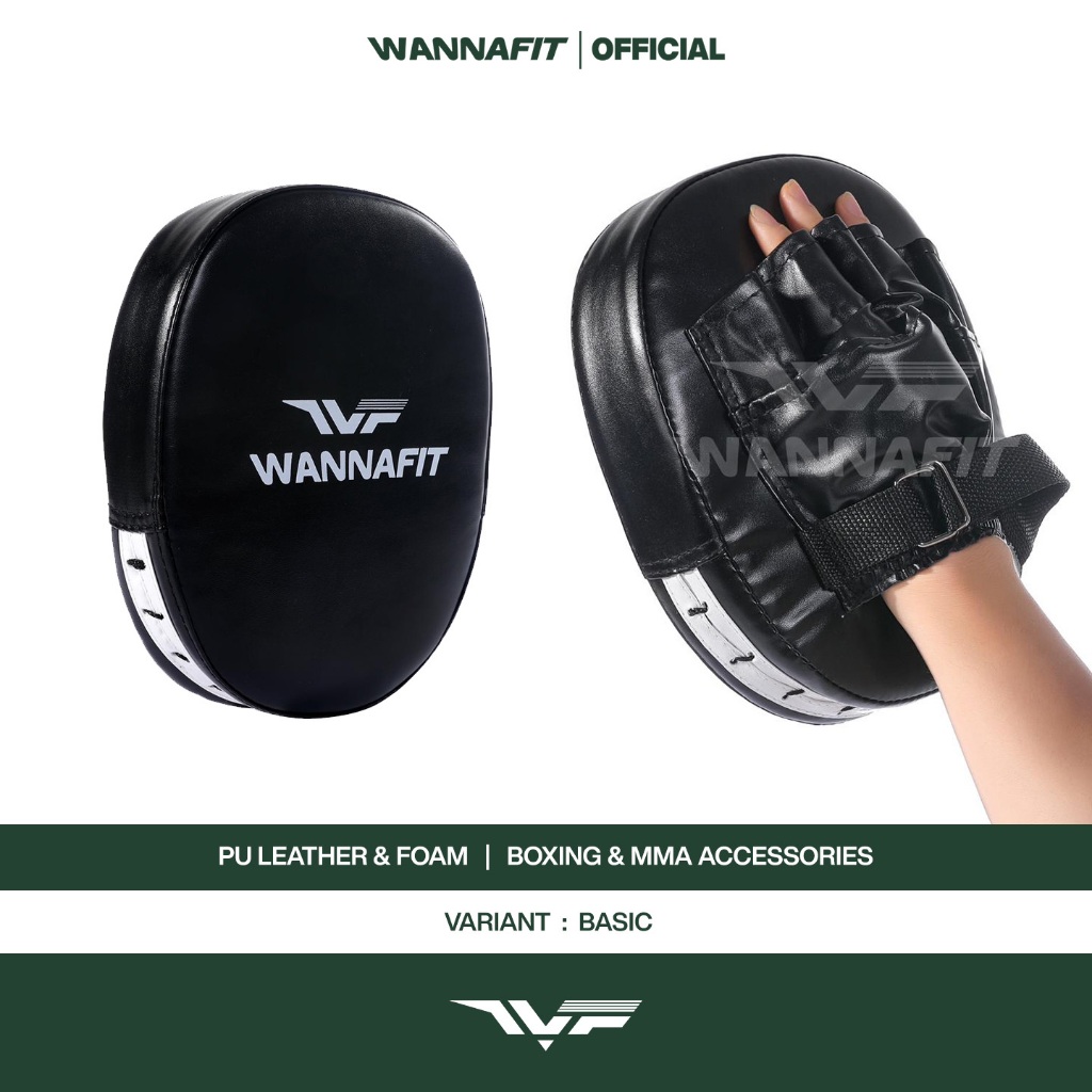 WANNAFIT Bantalan Tinju | Boxing Pad | Alat Latihan Olahraga MMA Muay Thai Taekwondo