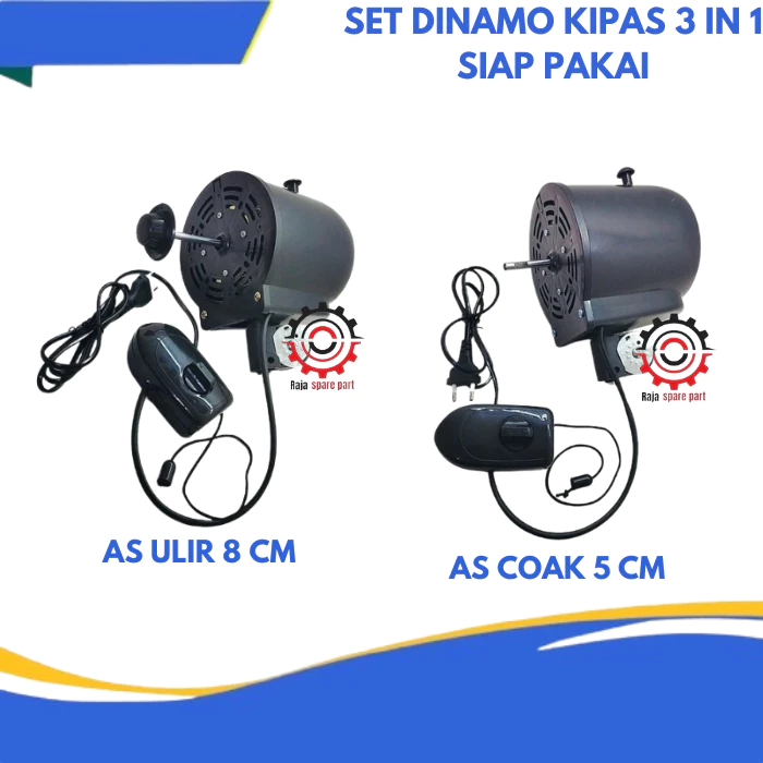 SET DINAMO KIPAS ANGIN 18 INCH 3 IN 1 MODEL SEKAI ADVANCE DLL SIAP PAKAI