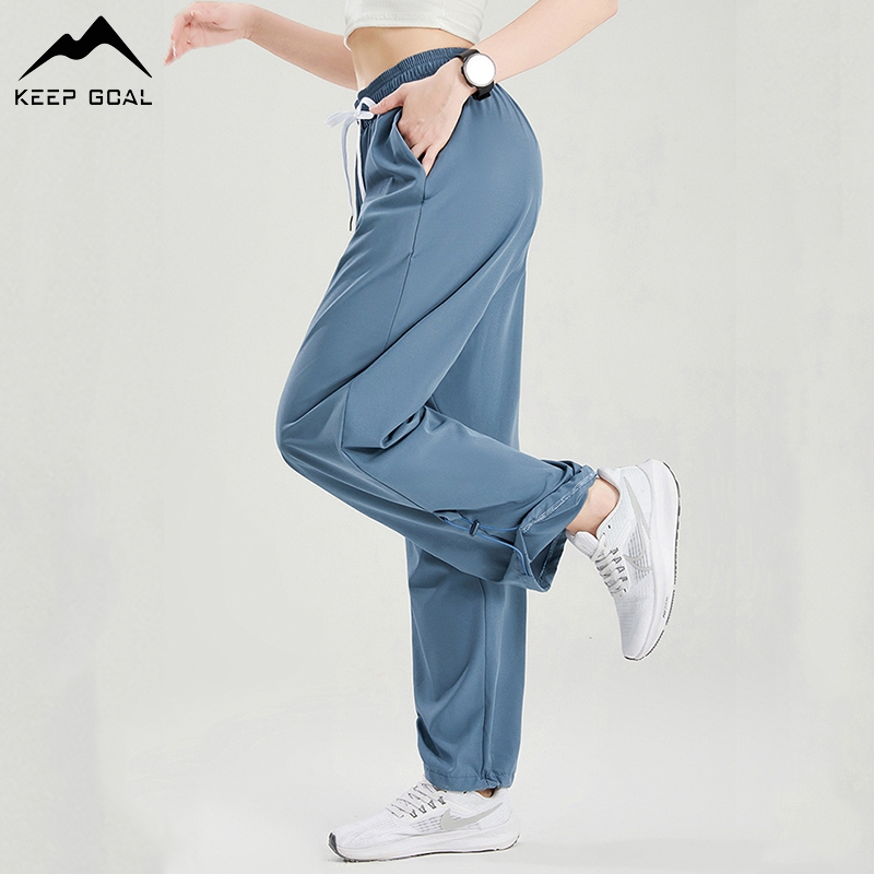 KEEP GOAL celana sport wanita premium olahraga panjang highwaist