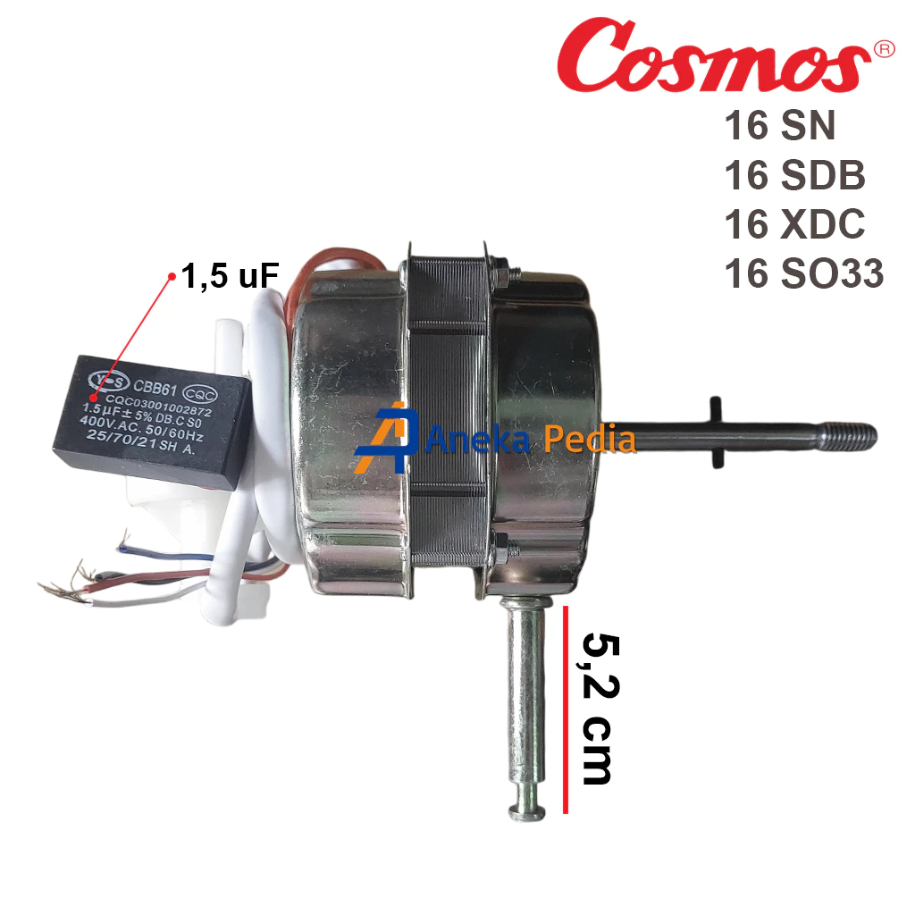 DINAMO COSMOS 16 SN SDB XDC SO33 STAND Mesin Motor Kipas Angin Berdiri Duduk 16 INCH 16SN 16SDB 16XDC 16SO33