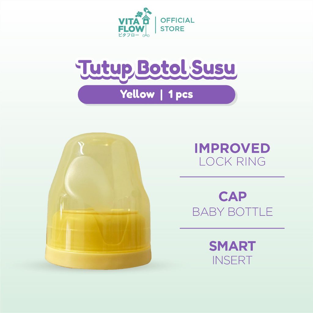 Vitaflow Tutup Botol Susu Yellow