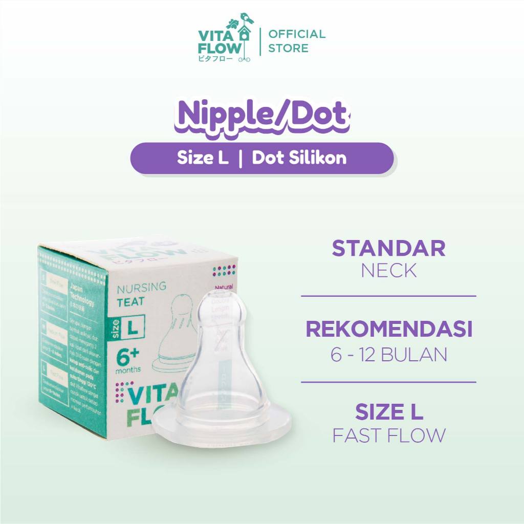 Vitaflow Dot Silikon Antikolik Size L