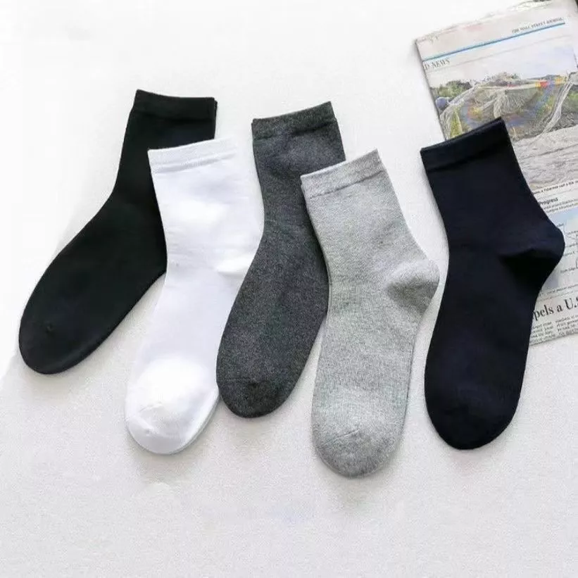 10 PASANG Kaos kaki Olahraga Pendek Diatas Mata kaki Warna Polos Pria Wanita Dewasa Bahan