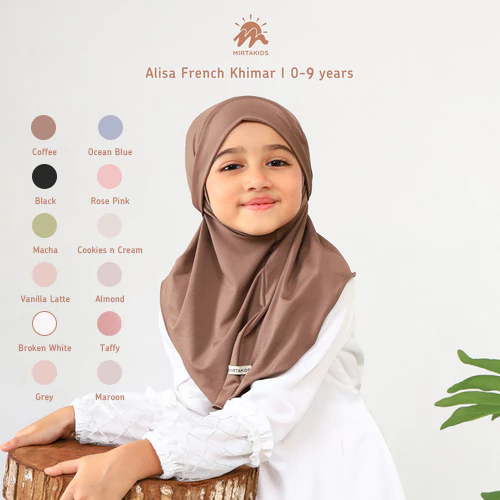 Mirtakids Alisa French Khimar Hijab Anak (0-9 Tahun) | Jersey Baloon